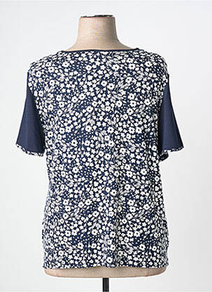 T-shirt imprimé fantaisie manches courtes bleu GUY DUBOUIS femme