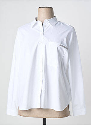 Chemisier coupe droite manches longues blanc BETTY BARCLAY femme