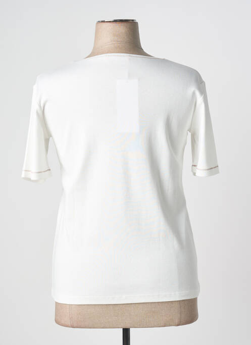 T-shirt imprimé fantaisie manches courtes blanc GRIFFON femme