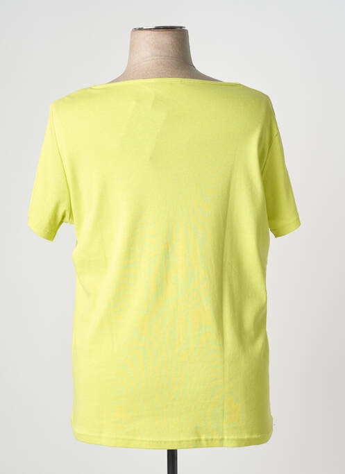 T-shirt coupe droite manches courtes vert I.ODENA femme