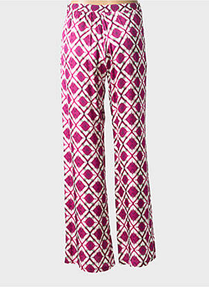 Pantalon droit taille élastique taille normale violet SEE THE MOON femme