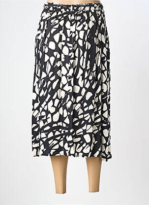 Jupe mi-longue coupe droite noir GRIFFON femme