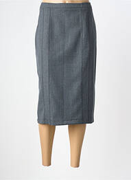 Jupe mi-longue doublure textile gris GRIFFON femme
