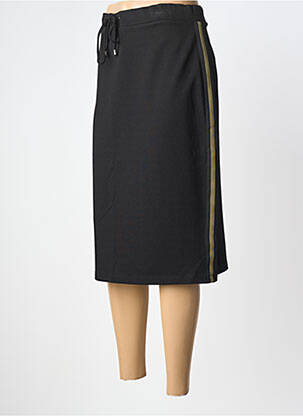 Jupe mi-longue coupe droite noir MERI & ESCA femme