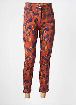 Pantalon 7/8 stretch taille normale orange PAUL BRIAL femme
