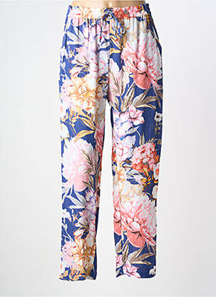 Pantalon droit taille élastique taille normale bleu DERHY femme