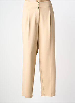 Pantalon large tissage crêpe taille normale beige BETTY BARCLAY femme