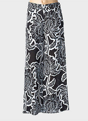 Pantalon large fermeture zip latéral taille normale noir DERHY femme