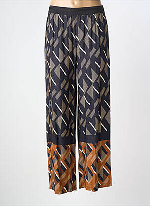 Pantalon large tissage popeline taille normale noir PAUL BRIAL femme