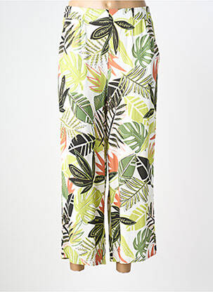 Pantalon large tissage popeline taille normale vert MERI & ESCA femme