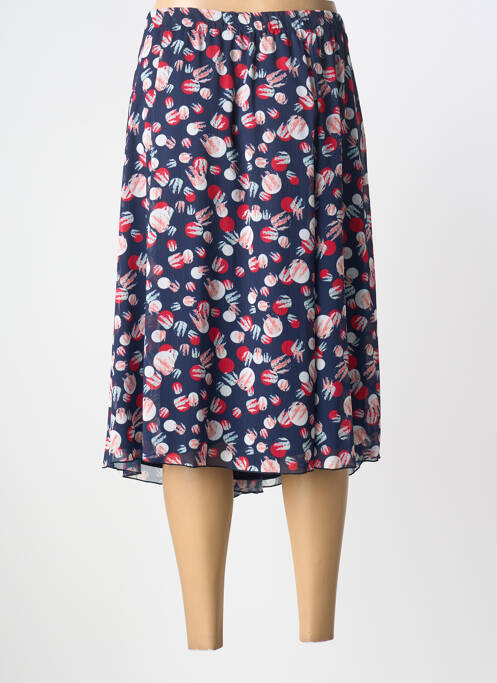 Jupe mi-longue doublure bleu GRIFFON femme