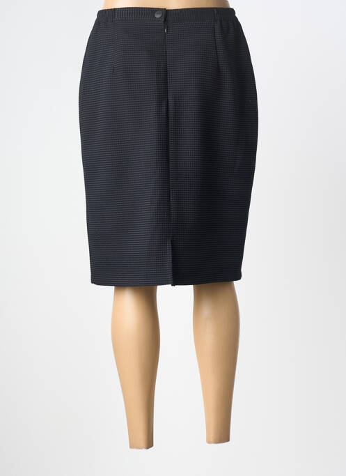 Jupe mi-longue coupe droite noir GRIFFON femme