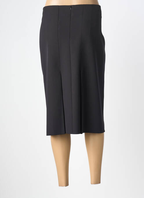 Jupe mi-longue coupe droite noir GUY DUBOUIS femme
