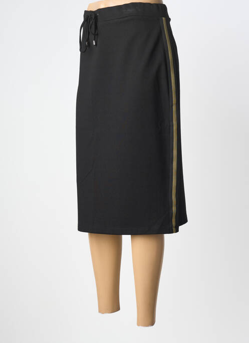 Jupe mi-longue coupe droite noir MERI & ESCA femme