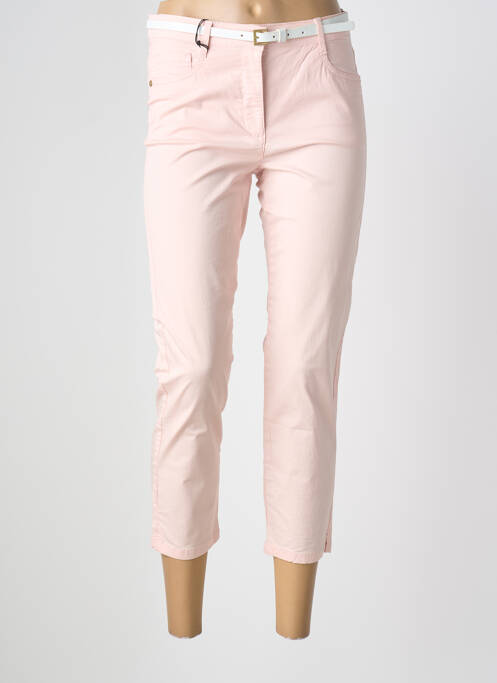 Pantacourt stretch taille normale rose BETTY BARCLAY femme
