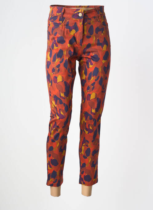 Pantalon 7/8 stretch taille normale orange PAUL BRIAL femme