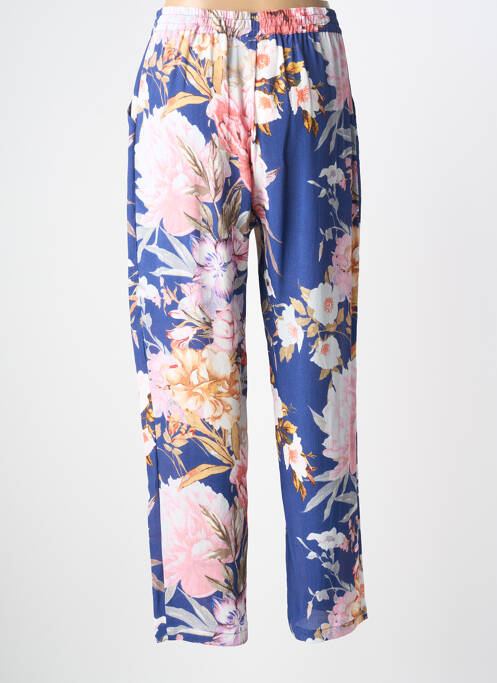 Pantalon droit taille élastique taille normale bleu DERHY femme