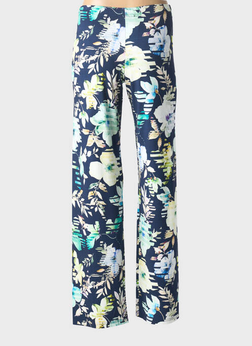 Pantalon droit stretch taille normale bleu I.ODENA femme