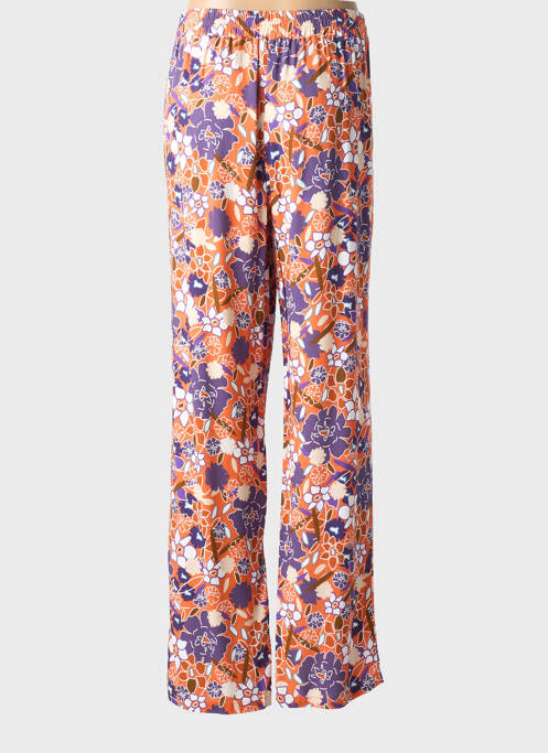 Pantalon droit tissage popeline taille normale orange MERI & ESCA femme
