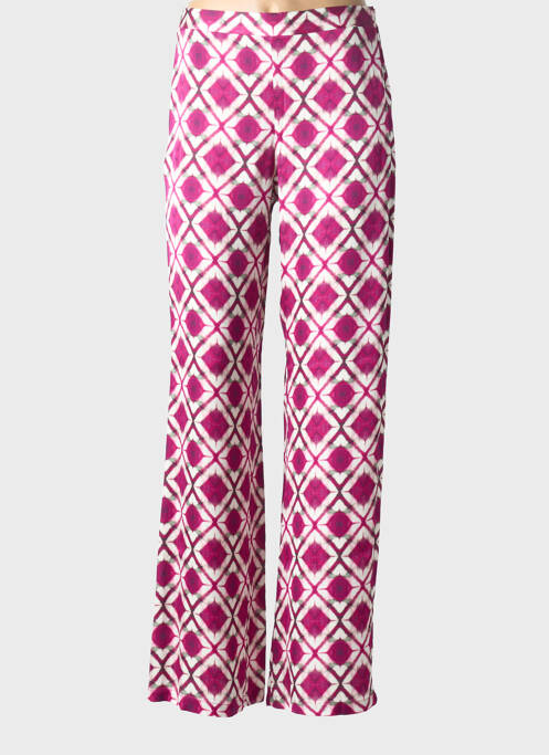 Pantalon droit taille élastique taille normale violet SEE THE MOON femme