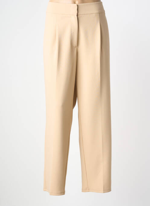 Pantalon large tissage crêpe taille normale beige BETTY BARCLAY femme