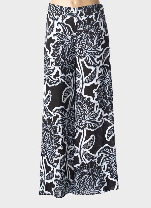 Pantalon large fermeture zip latéral taille normale noir DERHY femme