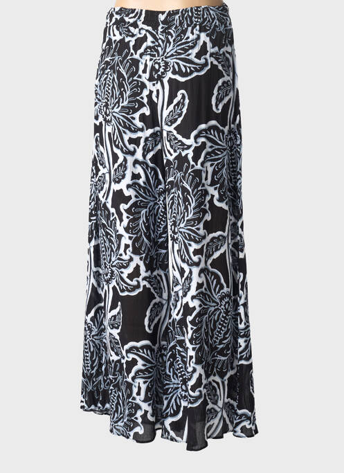 Pantalon large fermeture zip latéral taille normale noir DERHY femme