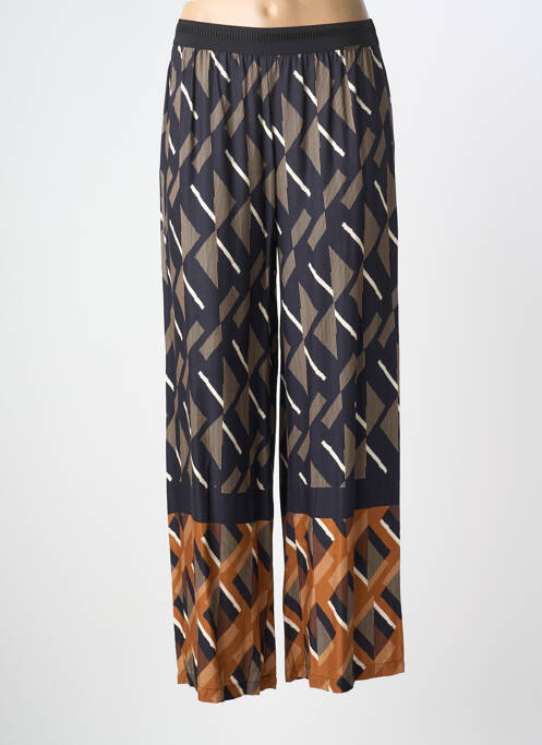 Pantalon large tissage popeline taille normale noir PAUL BRIAL femme