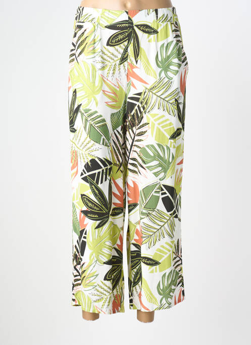 Pantalon large tissage popeline taille normale vert MERI & ESCA femme