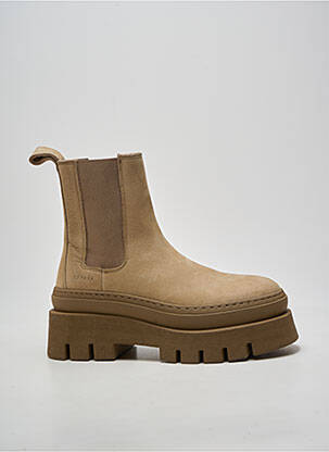 Bottines/boots talon bas talon de 4 à 6cm beige COPENHAGEN femme