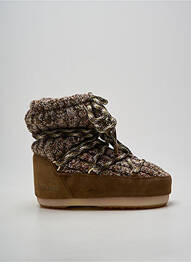 Bottines/boots bout rond talon plat jusqu'à 3cm vert MOON BOOT femme