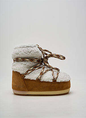 Bottines/boots fourrée talon plat jusqu'à 3cm marron MOON BOOT femme