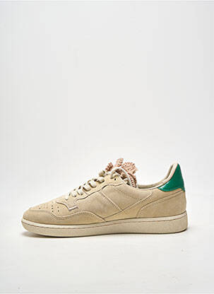 Baskets bout rond talon plat jusqu'à 3cm beige HIDNANDER femme