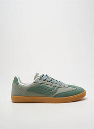 Baskets bout rond talon plat jusqu'à 3cm vert GENESIS femme