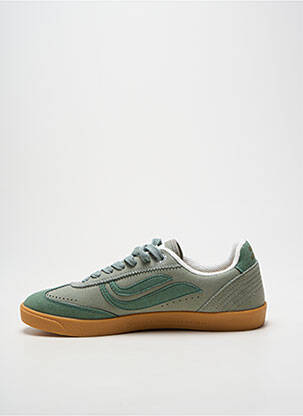 Baskets bout rond talon plat jusqu'à 3cm vert GENESIS femme
