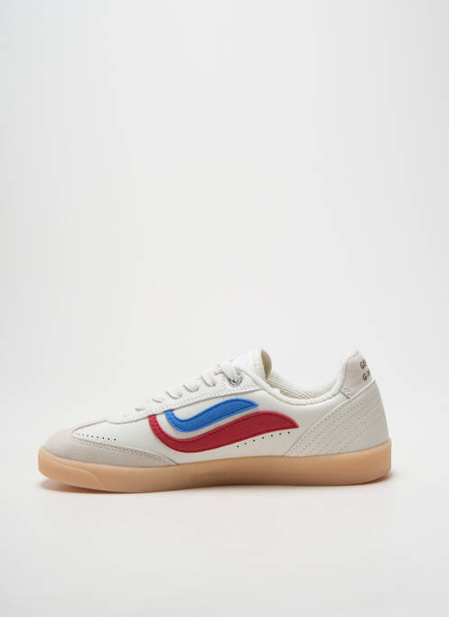 Baskets bout rond talon plat jusqu'à 3cm blanc GENESIS femme