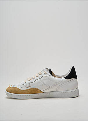 Baskets bout rond talon plat jusqu'à 3cm blanc HIDNANDER femme