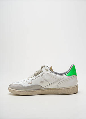 Baskets bout rond talon plat jusqu'à 3cm blanc HIDNANDER femme