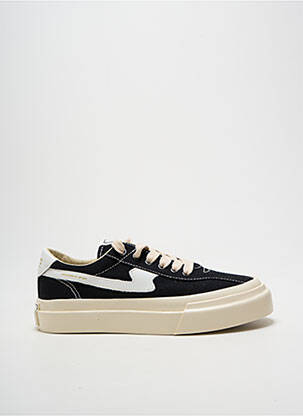 Baskets bout rond talon plat jusqu'à 3cm noir STEPNEY WORKERS CLUB femme