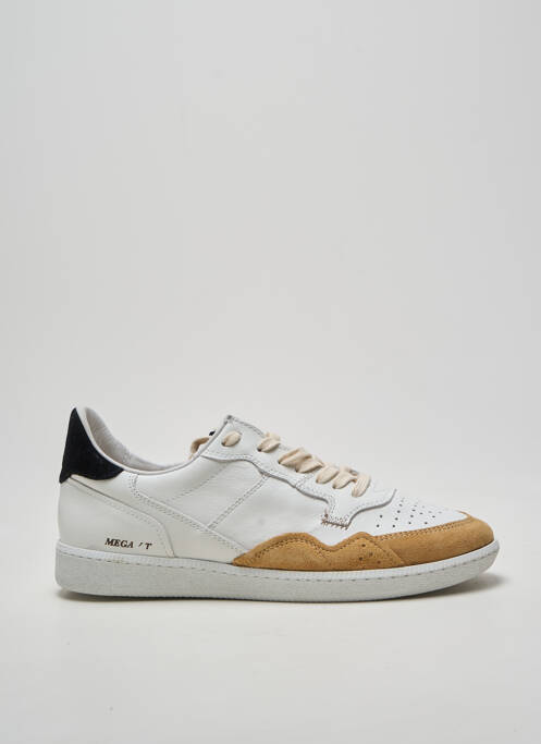 Baskets bout rond talon plat jusqu'à 3cm blanc HIDNANDER femme