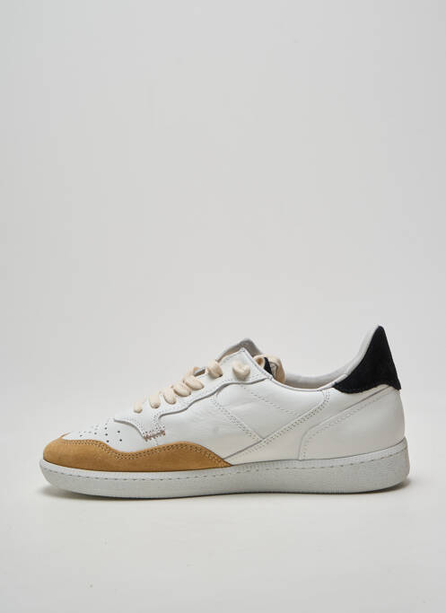 Baskets bout rond talon plat jusqu'à 3cm blanc HIDNANDER femme