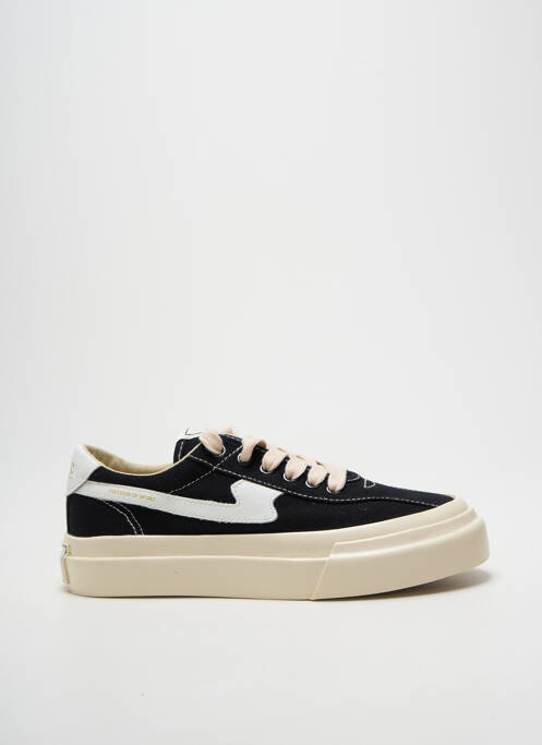 Baskets bout rond talon plat jusqu'à 3cm noir STEPNEY WORKERS CLUB femme