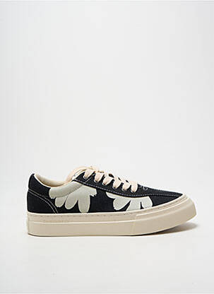 Baskets bout rond talon plat jusqu'à 3cm noir STEPNEY WORKERS CLUB femme