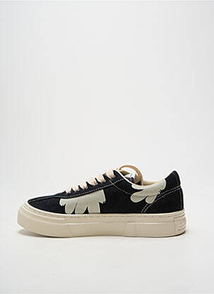 Baskets bout rond talon plat jusqu'à 3cm noir STEPNEY WORKERS CLUB femme