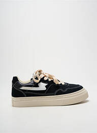 Baskets bout rond talon plat jusqu'à 3cm noir STEPNEY WORKERS CLUB femme