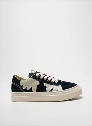 Baskets bout rond talon plat jusqu'à 3cm noir STEPNEY WORKERS CLUB femme