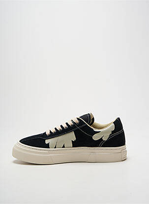 Baskets bout rond talon plat jusqu'à 3cm noir STEPNEY WORKERS CLUB femme