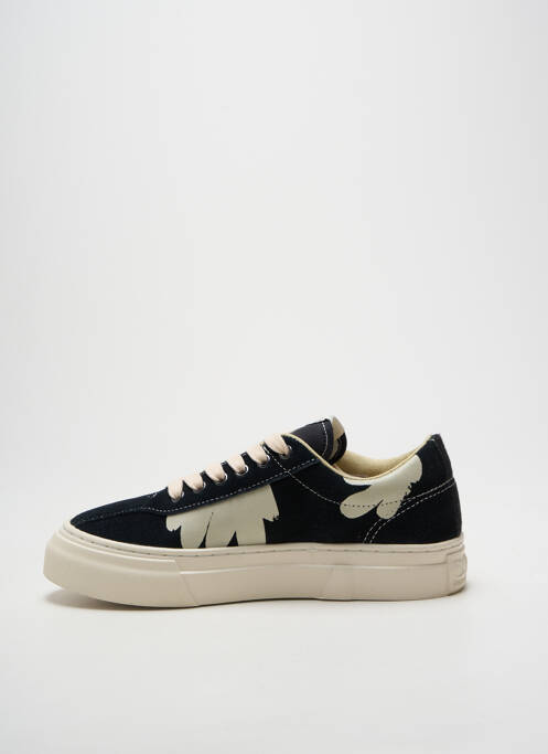 Baskets bout rond talon plat jusqu'à 3cm noir STEPNEY WORKERS CLUB femme