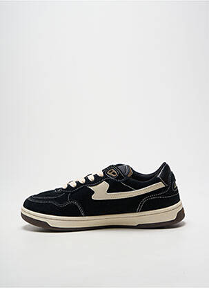 Baskets bout rond talon plat jusqu'à 3cm noir STEPNEY WORKERS CLUB femme