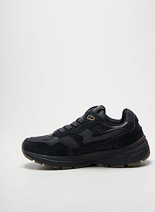 Baskets bout rond talon plat jusqu'à 3cm noir STEPNEY WORKERS CLUB femme